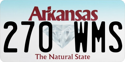 AR license plate 270WMS