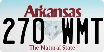 AR license plate 270WMT