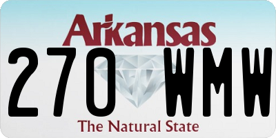 AR license plate 270WMW