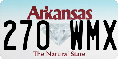 AR license plate 270WMX