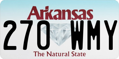 AR license plate 270WMY