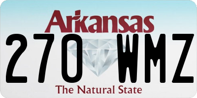 AR license plate 270WMZ