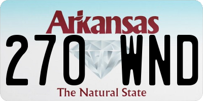 AR license plate 270WND