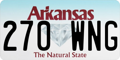 AR license plate 270WNG