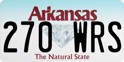 AR license plate 270WRS