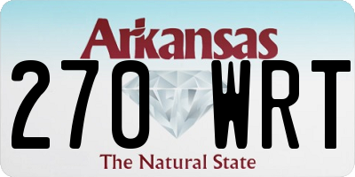 AR license plate 270WRT