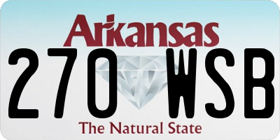 AR license plate 270WSB