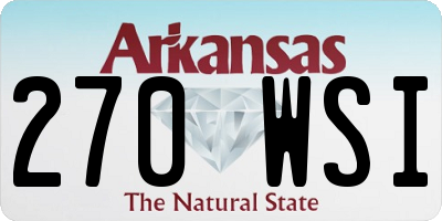AR license plate 270WSI