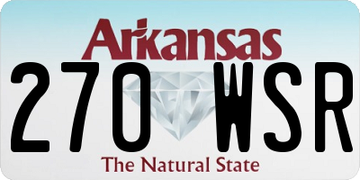 AR license plate 270WSR