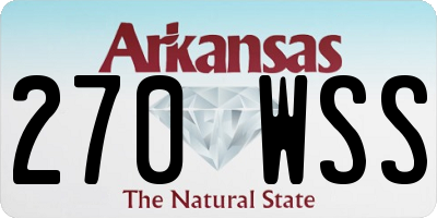 AR license plate 270WSS