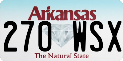 AR license plate 270WSX
