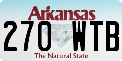 AR license plate 270WTB