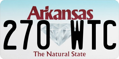 AR license plate 270WTC