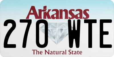 AR license plate 270WTE