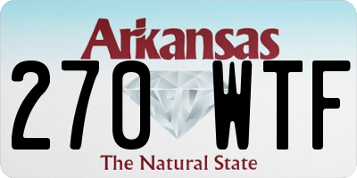 AR license plate 270WTF