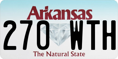 AR license plate 270WTH