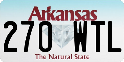 AR license plate 270WTL