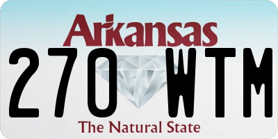 AR license plate 270WTM