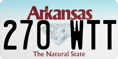 AR license plate 270WTT