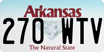 AR license plate 270WTV