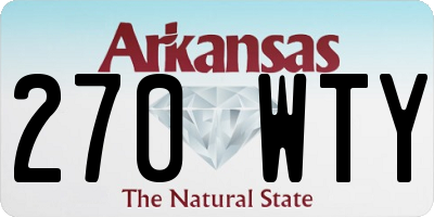 AR license plate 270WTY