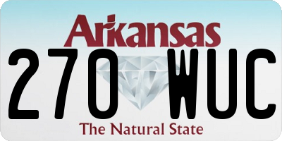 AR license plate 270WUC