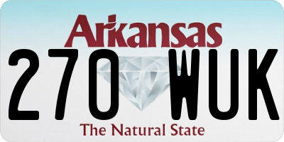 AR license plate 270WUK