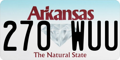 AR license plate 270WUU