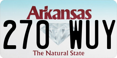 AR license plate 270WUY