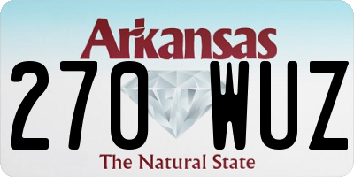 AR license plate 270WUZ