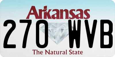 AR license plate 270WVB