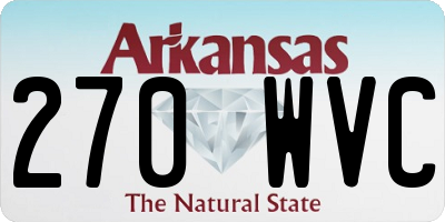 AR license plate 270WVC