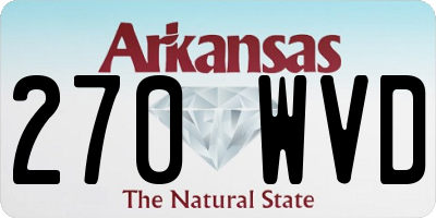 AR license plate 270WVD