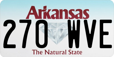 AR license plate 270WVE