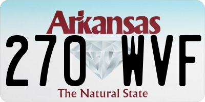 AR license plate 270WVF