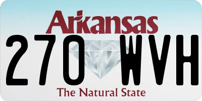 AR license plate 270WVH