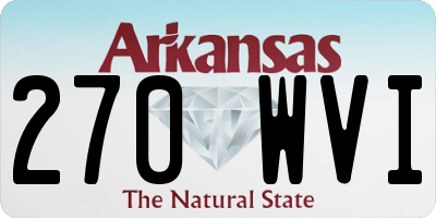 AR license plate 270WVI