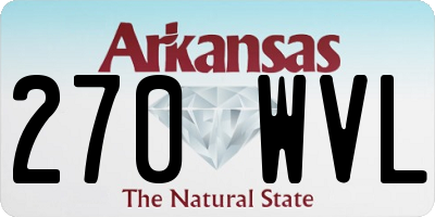 AR license plate 270WVL