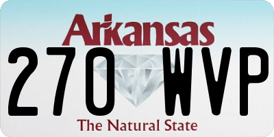 AR license plate 270WVP