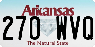 AR license plate 270WVQ