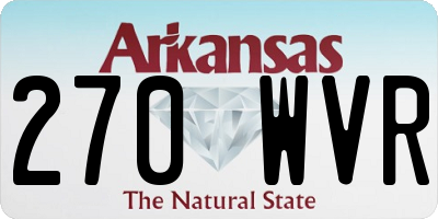 AR license plate 270WVR