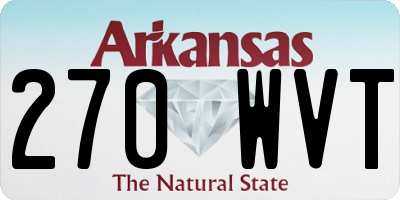 AR license plate 270WVT