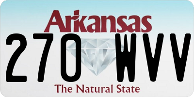 AR license plate 270WVV