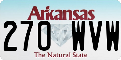 AR license plate 270WVW