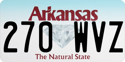 AR license plate 270WVZ