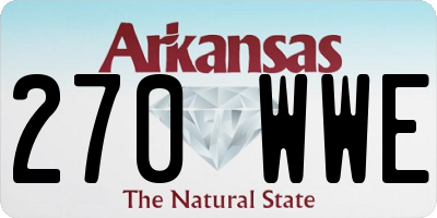 AR license plate 270WWE