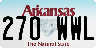 AR license plate 270WWL