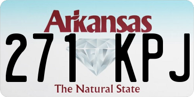 AR license plate 271KPJ