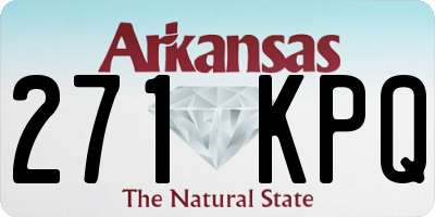 AR license plate 271KPQ