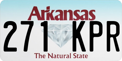 AR license plate 271KPR